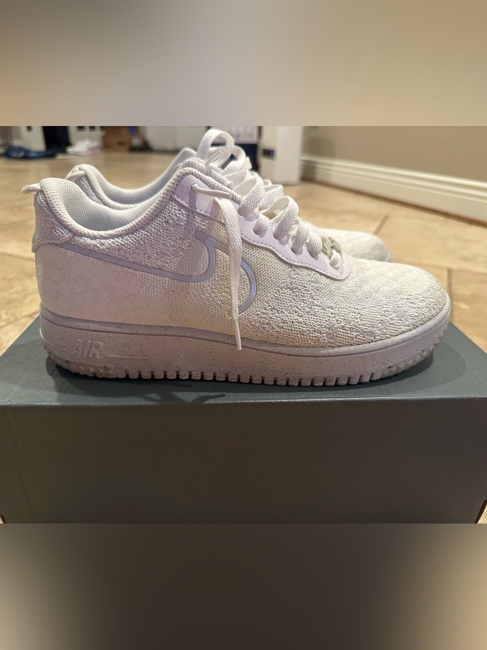Nike Air Force 1 Crater Flyknit – White – Size 9.5